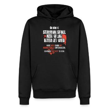 Gamer Nerd Informatiker Lustiger WLAN Spruch - Männer Premium Bio Hoodie - Schwarz - Vorne - Nico (187cm)