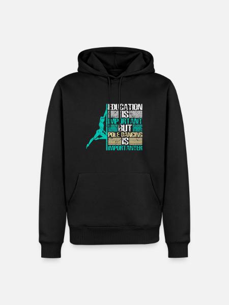 Pole Dance Pole Fitness Dance - Sweat à capuche Premium bio Homme - noir