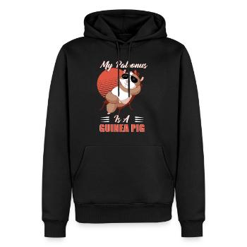Cochons d'Inde, sorts, sorciers, magie - Sweat à capuche Premium bio Homme - noir - Devant - Nico (187cm)