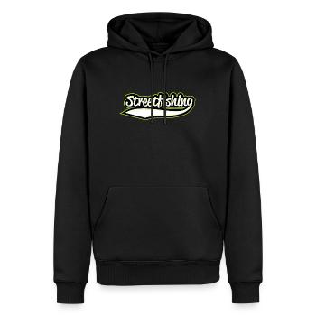 Perche de pêche Anglen Spin Streetfishing - Sweat à capuche Premium bio Homme - noir - Devant - Nico (187cm)