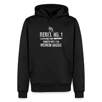 Australian Shepherd Hund Aussie Hundebesitzer Gesc - Männer Premium Bio Hoodie - Schwarz - Vorne - Nico (187cm)