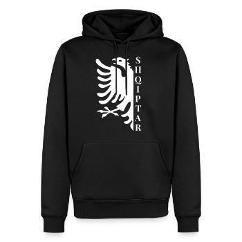 Albanie disant drôle cadeau albanais - Sweat à capuche Premium bio Homme - noir - Devant - Nico (187cm)