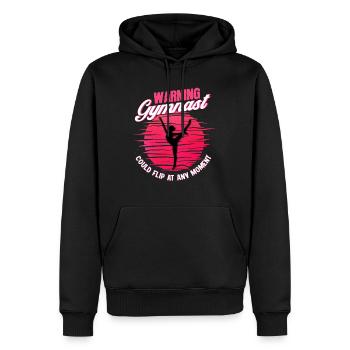 Gymnast Gymnast Gymnastics Gymnastics Gymnast Gift - Men’s Premium Organic Hoodie - black - Front - Nico (187cm)
