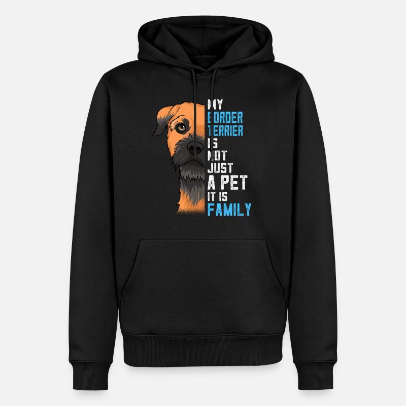 Border Terrier Geschenkidee - Männer Premium Bio Hoodie - Schwarz