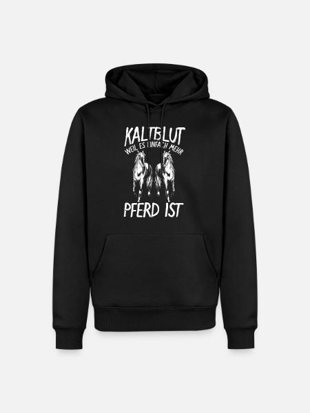 Kaltblut Pferd Kaltblüter Geburtstag Weihnachten - Männer Premium Bio Hoodie - Schwarz