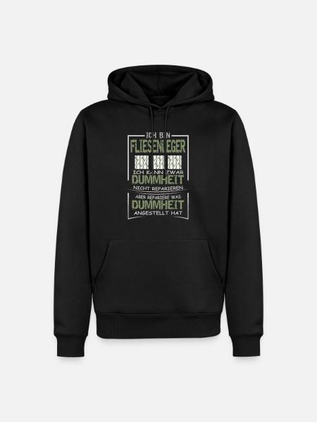 Fliesenleger - Männer Premium Bio Hoodie - Schwarz