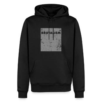 Brutalism Architekt Beton Architektur - Männer Premium Bio Hoodie - Schwarz - Vorne - Nico (187cm)