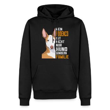 Podenco Hund ist Familie Geschenk - Männer Premium Bio Hoodie - Schwarz - Vorne - Nico (187cm)