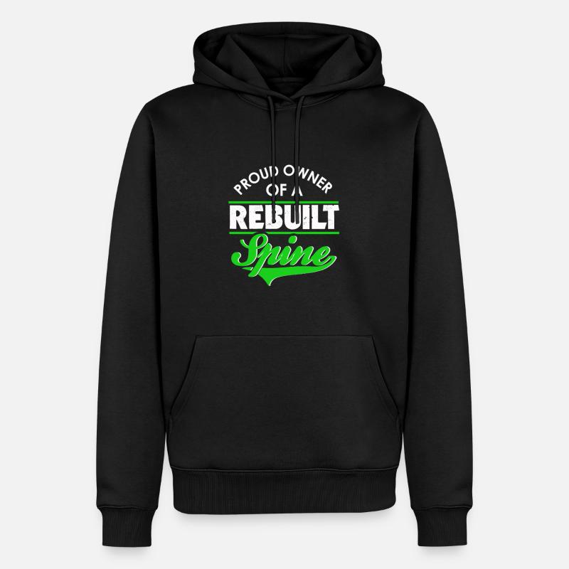 Fier propriétaire d'un reconstruit - Sweat à capuche Premium bio Homme - noir