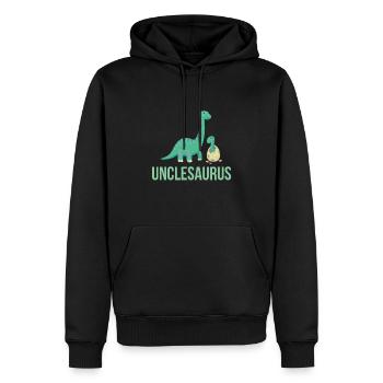 Uncle Saurus - Männer Premium Bio Hoodie - Schwarz - Vorne - Nico (187cm)