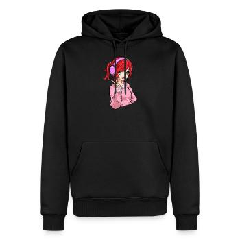 Anime Manga Cosplay Ramen Japon Sushi Cadeau - Sweat à capuche Premium bio Homme - noir - Devant - Nico (187cm)