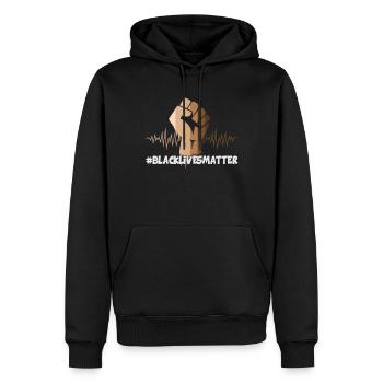 Black Lives Matter - Männer Premium Bio Hoodie - Schwarz - Vorne - Nico (187cm)