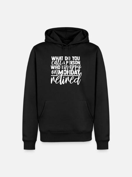 Pension - Sweat à capuche Premium bio Homme - noir