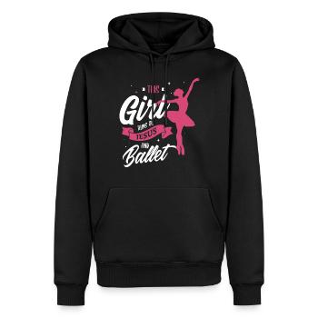 Conception de ballet pour un danseur de ballet - Sweat à capuche Premium bio Homme - noir - Devant - Nico (187cm)