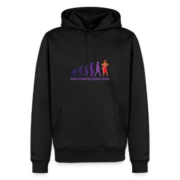 Drag Queen Evolution Oder Revolution - Männer Premium Bio Hoodie - Schwarz - Vorne - Nico (187cm)