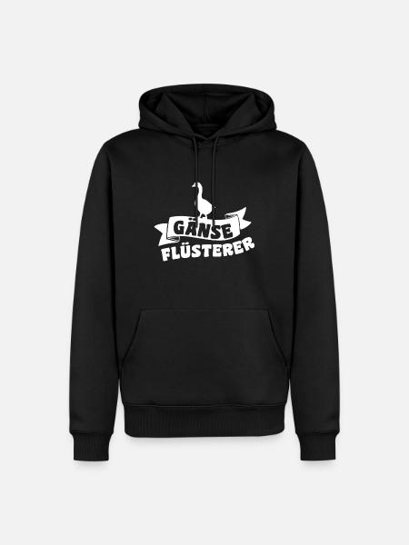Gänse Flüsterer - Männer Premium Bio Hoodie - Schwarz