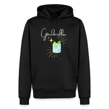 Gendrillon - Sweat à capuche Premium bio Homme - noir - Devant - Nico (187cm)