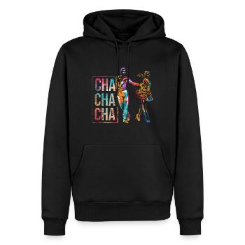 Cha Cha Tanz - Männer Premium Bio Hoodie - Schwarz - Vorne - Nico (187cm)