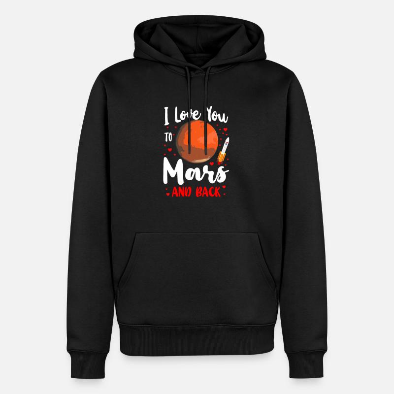 Mars - Sweat à capuche Premium bio Homme - noir