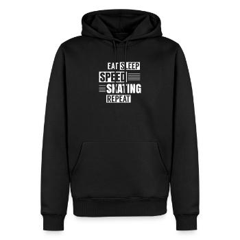 Speed Skating Inline Skater Speedskating Skaten - Männer Premium Bio Hoodie - Schwarz - Vorne - Nico (187cm)