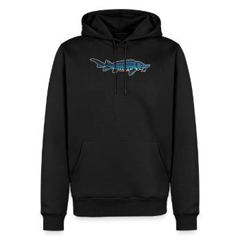 Stör Angler witzig Stör mich nicht - Männer Premium Bio Hoodie - Schwarz - Vorne - Nico (187cm)
