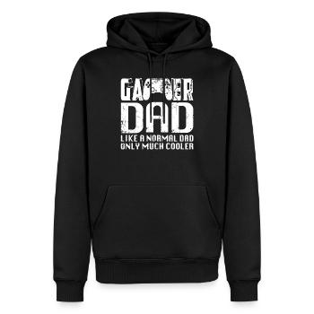 Gamer DAD fête des pères cadeau de jeu contrôleur - Sweat à capuche Premium bio Homme - noir - Devant - Nico (187cm)