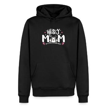 Husky Mom Shirt Sibirische Husky Mom Netter Huskie - Männer Premium Bio Hoodie - Schwarz - Vorne - Nico (187cm)