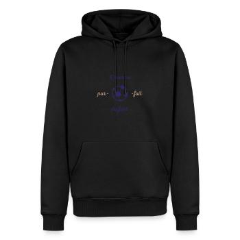 DER MANN DES FUßBALLS - Männer Premium Bio Hoodie - Schwarz - Vorne - Nico (187cm)