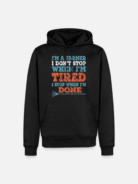 Bauer und Landwirtschaft Beruf - Männer Premium Bio Hoodie - Schwarz