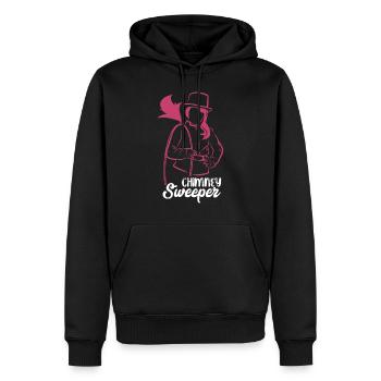 Ramoneur - Sweat à capuche Premium bio Homme - noir - Devant - Nico (187cm)