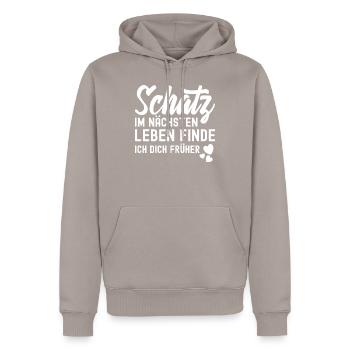 Schatz Valentinstag Liebe Herz Love Paare Romantik - Männer Premium Bio Hoodie - Taupe - Vorne - Nico (187cm)