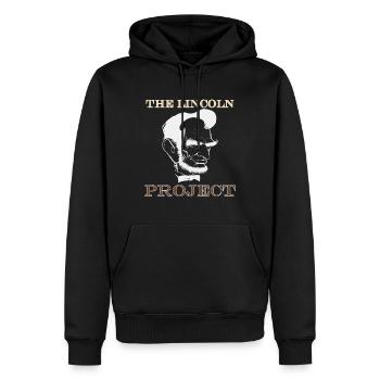 Das Lincoln-Projekt - Männer Premium Bio Hoodie - Schwarz - Vorne - Nico (187cm)