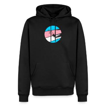 Happy T Day Transgender Testosteron Geschenk Shirt - Männer Premium Bio Hoodie - Schwarz - Vorne - Nico (187cm)