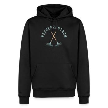 Rechenzentrum Garten Gärtner Lustig Hobbygärtner - Männer Premium Bio Hoodie - Schwarz - Vorne - Nico (187cm)