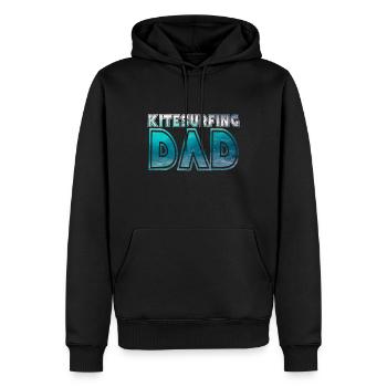 Kitesurfing dad - Men’s Premium Organic Hoodie - black - Front - Nico (187cm)