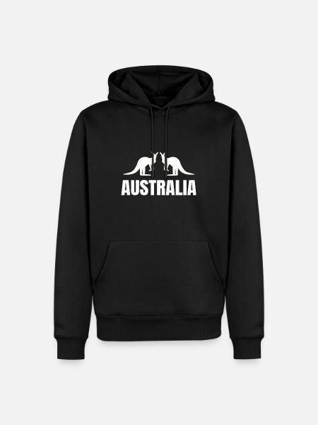 Australia - Men’s Premium Organic Hoodie - black