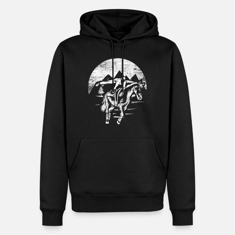 Voltigieren - Männer Premium Bio Hoodie - Schwarz
