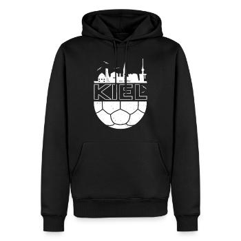 Kiel Handball - Männer Premium Bio Hoodie - Schwarz - Vorne - Nico (187cm)