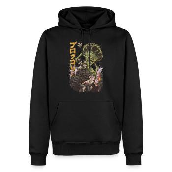Brokkoli Japan Monster Kaiju Anime Manga Geschenk - Männer Premium Bio Hoodie - Schwarz - Vorne - Nico (187cm)