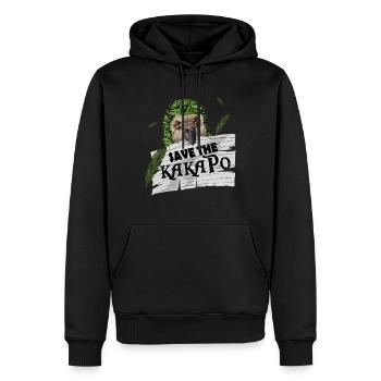 Kakadu Vogel Kakapo tropisch Dschungel Spruch - Männer Premium Bio Hoodie - Schwarz - Vorne - Nico (187cm)