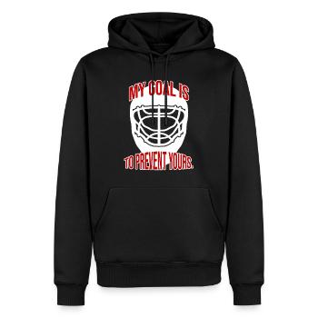 Eishockey Goalie Geschenk - Männer Premium Bio Hoodie - Schwarz - Vorne - Nico (187cm)
