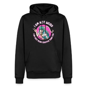 Anime Mädchen Geschenk - Männer Premium Bio Hoodie - Schwarz - Vorne - Nico (187cm)