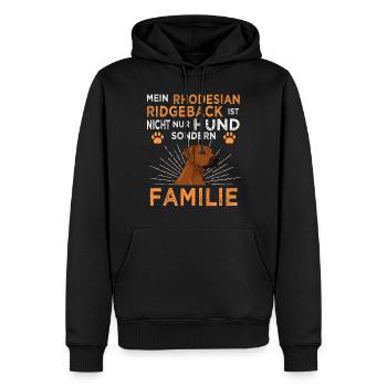 Rhodesian Ridgeback - Männer Premium Bio Hoodie - Schwarz - Vorne - Nico (187cm)