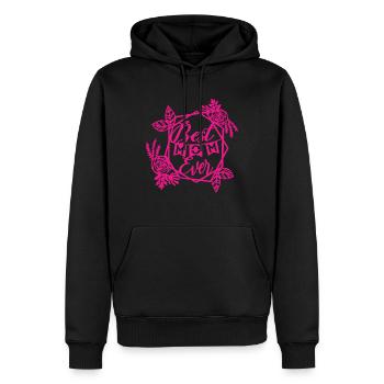 Meilleure maman de tous les temps - Sweat à capuche Premium bio Homme - noir - Devant - Nico (187cm)