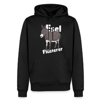 Esel Flüsterer Besitzer Eselflüsterer Geschenk - Männer Premium Bio Hoodie - Schwarz - Vorne - Nico (187cm)