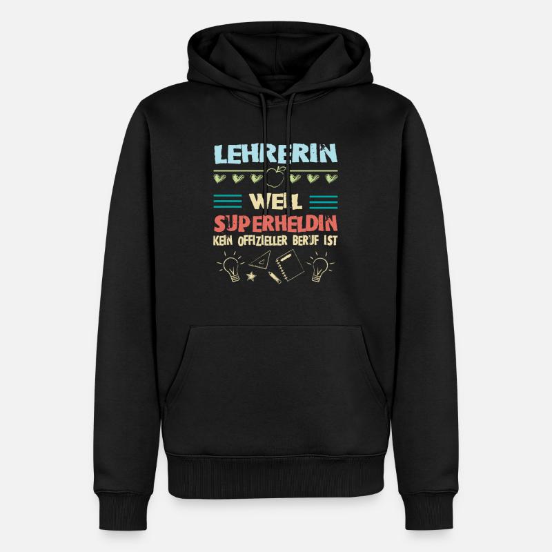 Lehrerin - Männer Premium Bio Hoodie - Schwarz