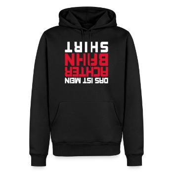Roller coaster roller coasters gift - Men’s Premium Organic Hoodie - black - Front - Nico (187cm)