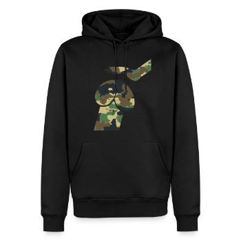Dirty Mind Dog Dick - Pénis de camouflage - Sweat à capuche Premium bio Homme - noir - Devant - Nico (187cm)