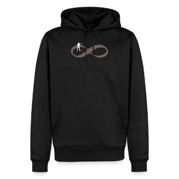 BIATHLON POUR EVER Biathlon Infinity - Sweat à capuche Premium bio Homme - noir - Devant - Nico (187cm)