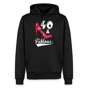 40 et fabuleux 40 anniversaire 40 ans - Sweat à capuche Premium bio Homme - noir - Devant - Nico (187cm)